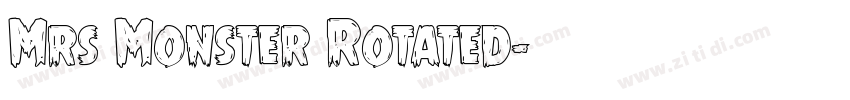 Mrs Monster Rotated字体转换